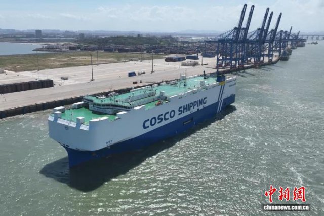 泉州首次开通至欧洲滚装运输航线