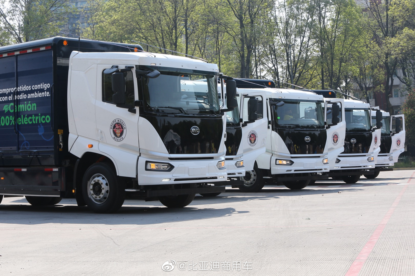 比亚迪纯电动重型卡车车队助力打造莫德洛集团纯电动物流园区